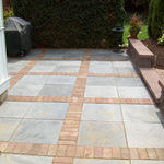 Buchanan Residence - Back patio & Sitting Wall