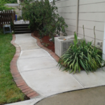 Curvy Concrete Walkway