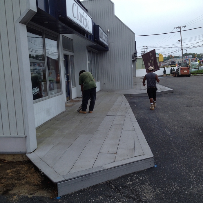 Removing wooden deck and replacing with concrete