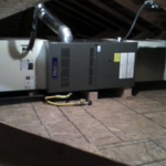 Horizontal Furnace in attic