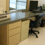 Receptionist area.