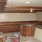 beams and wainscoting