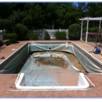 Pool Liner Replacement Before Photos
