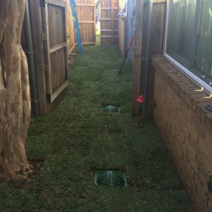 Backyard drainage & Sod project