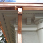 Beautiful copper 6 inch gutter