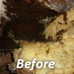 Crawl Space Insulation Before