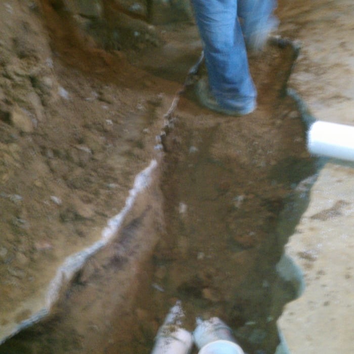 back fill and tamp