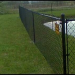 4' High All Black Vinyl Coated Chainlink Fence