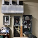 Battery with transfer switch