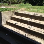 Concrete Stairs with Lighting set up