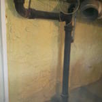 2 inch foam spray on a basement wall.