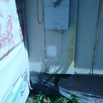 Before the siding work