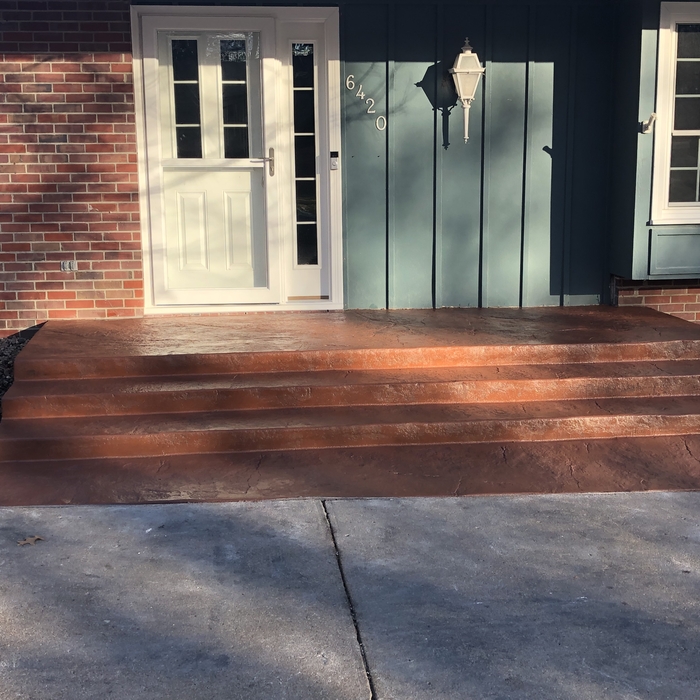 Stamped Front Entrance