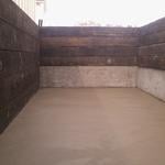 8" stem walls, concrete slab