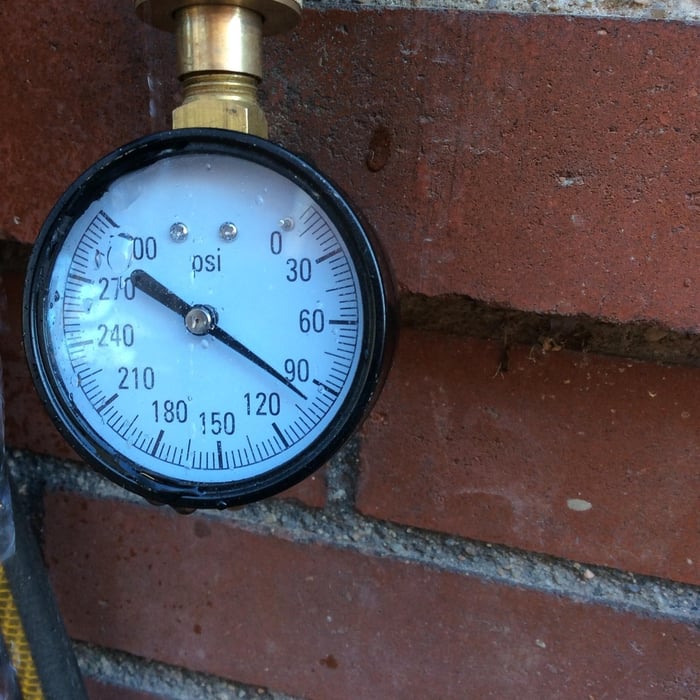 Water pressure test
