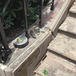Working on the staircase