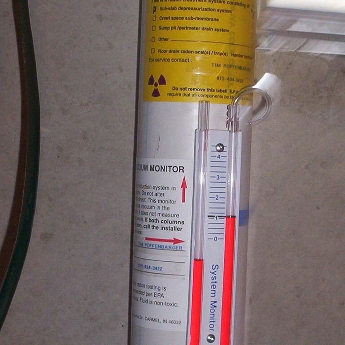 Radon System Component Photo