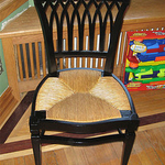 Customer wanted chair changed to black laquer