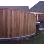 Western Red Cedar Curved fence