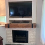 Build a corner gas fireplace with built in tv