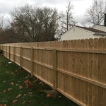 Dog Eared Cedar Privacy Fence