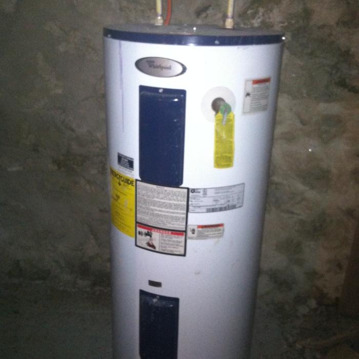 Hot water install