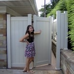 Vinyl Fence with Gate in West Pittston PA
