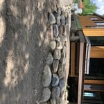 Retaing wall with steps
