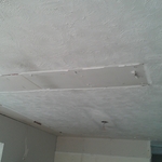 the ceiling before the work started