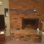 Fireplace TV prep work