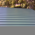 New steel roof install
