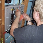 Subpanel added to panel in unfinished basement