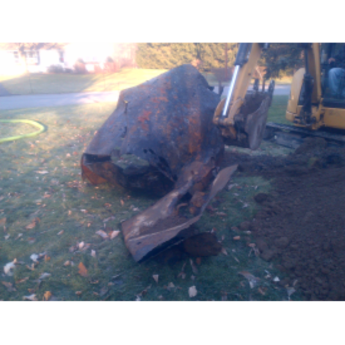 removal of metal tank