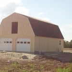 24 x 36 Gambrel Garage 2/3rds done