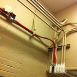 Conduit with Fire Alarm Pipe