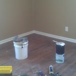 painting and laminate flooring