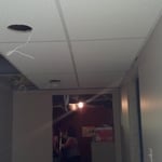 drop ceiling with lighting