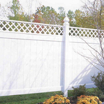 Vinyl Fence with Lattice