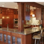 Main Kitchen- Tropical Green Granite