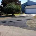 After Asphalt Overlay and Rock Install