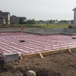Floor heat with drains