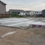 Finished concrete garage floor