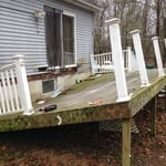 The deck collapsed