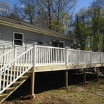 Completed rebuild deck