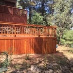 Redwood deck