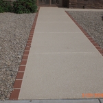 Walkway "Lace with brick accent"