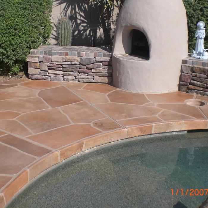 Flagstone cool deck