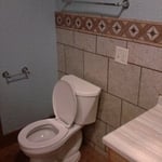 tile work on walls