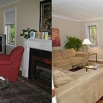 Before & After livingroom decorating