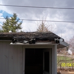 roof of garage to be reroofed